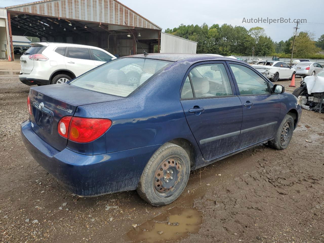 2004 Toyota Corolla Ce Blue vin: 1NXBR32E64Z192589