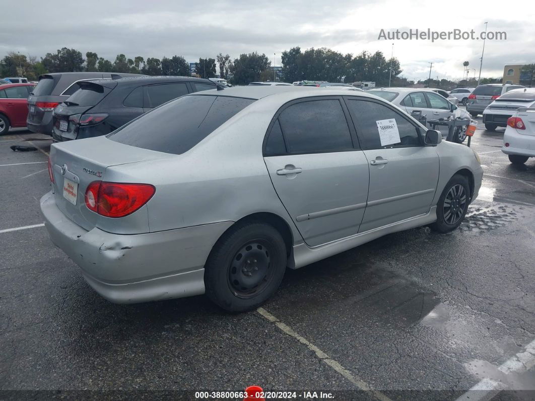 2004 Toyota Corolla S Silver vin: 1NXBR32E64Z203817