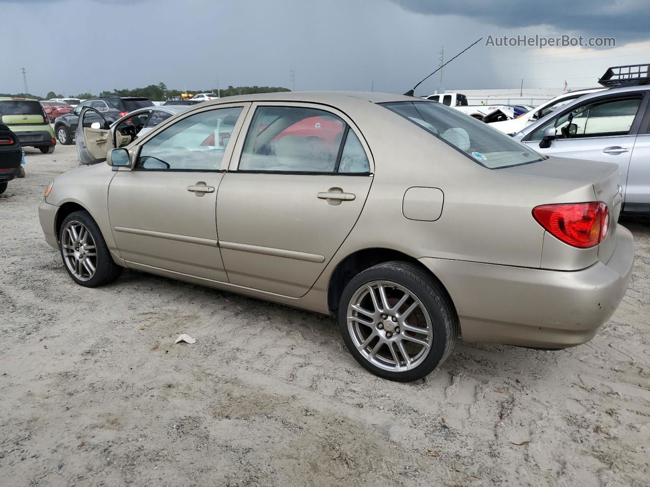 2004 Toyota Corolla Ce Beige vin: 1NXBR32E64Z217474