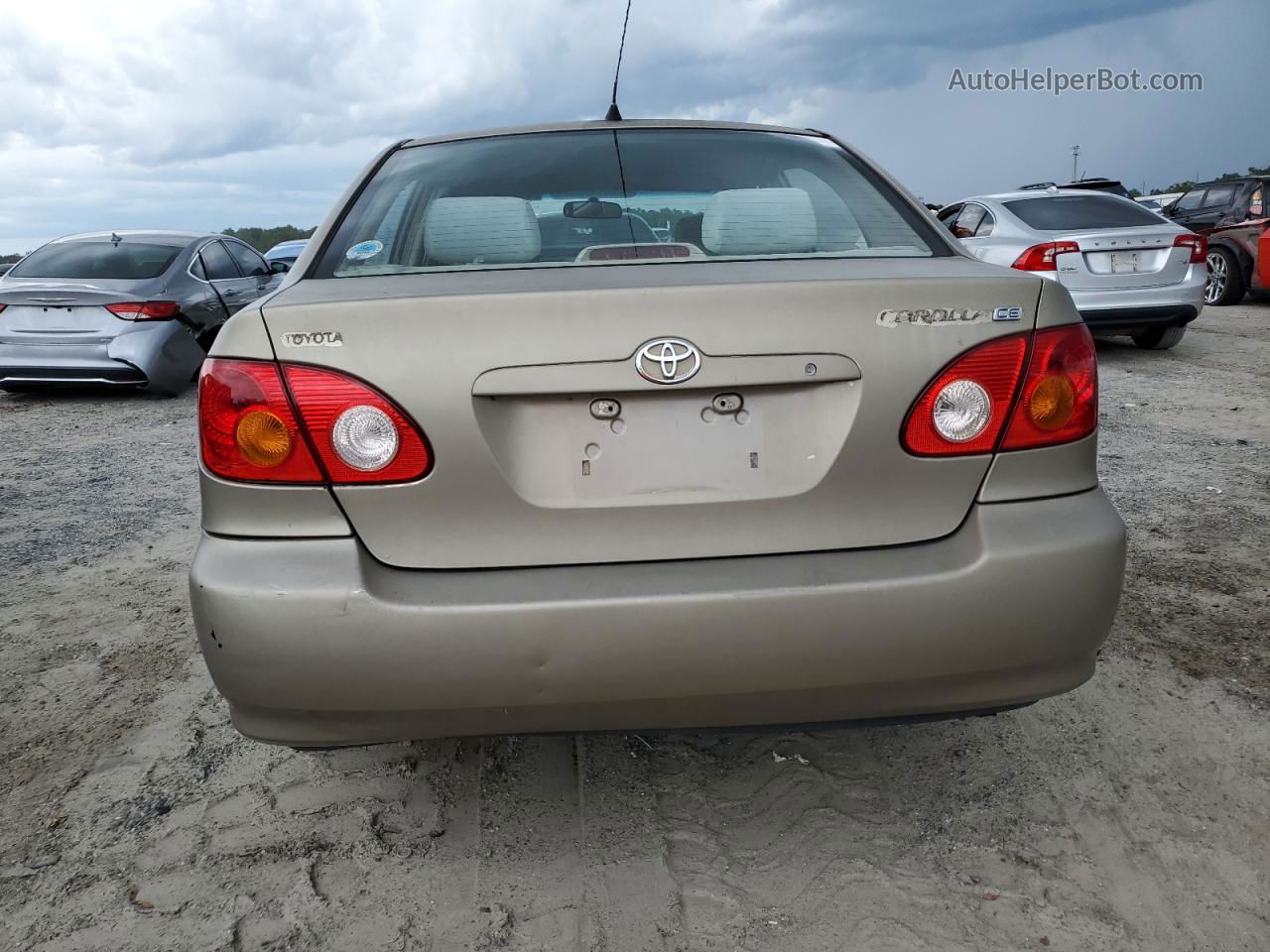 2004 Toyota Corolla Ce Beige vin: 1NXBR32E64Z217474