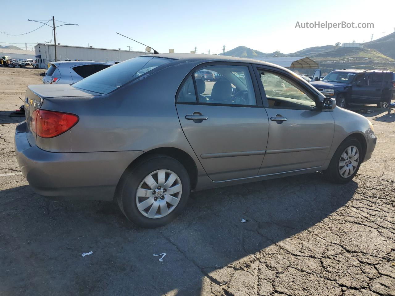 2004 Toyota Corolla Ce Gray vin: 1NXBR32E64Z225932