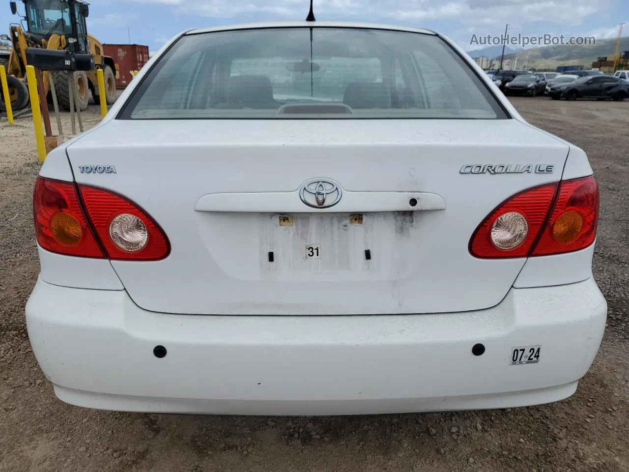 2004 Toyota Corolla Ce White vin: 1NXBR32E64Z228443