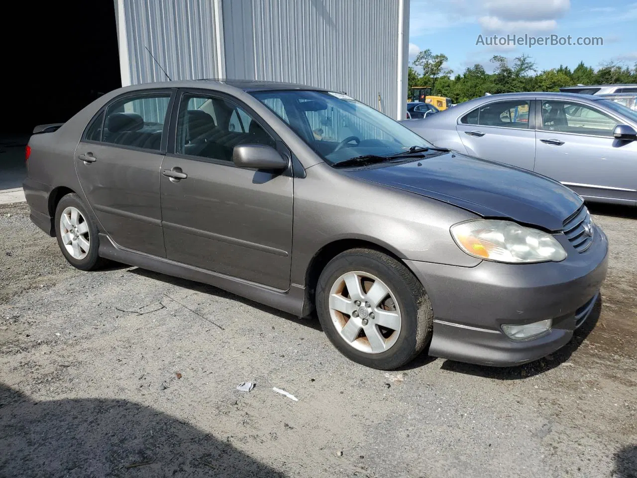 2004 Toyota Corolla Ce Gray vin: 1NXBR32E64Z252239