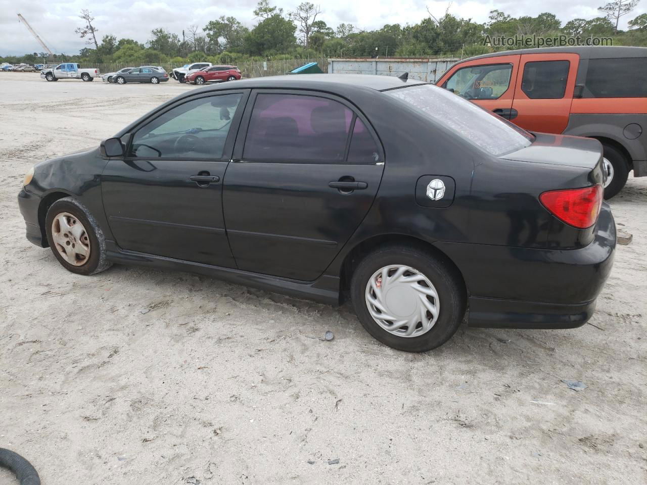 2004 Toyota Corolla Ce Black vin: 1NXBR32E64Z257392