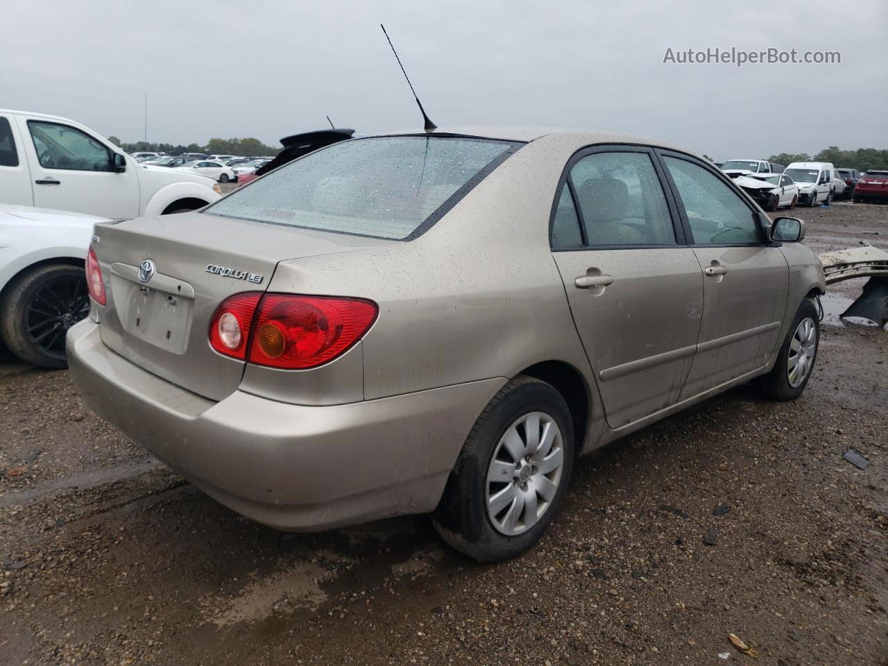 2004 Toyota Corolla Ce Beige vin: 1NXBR32E64Z263998