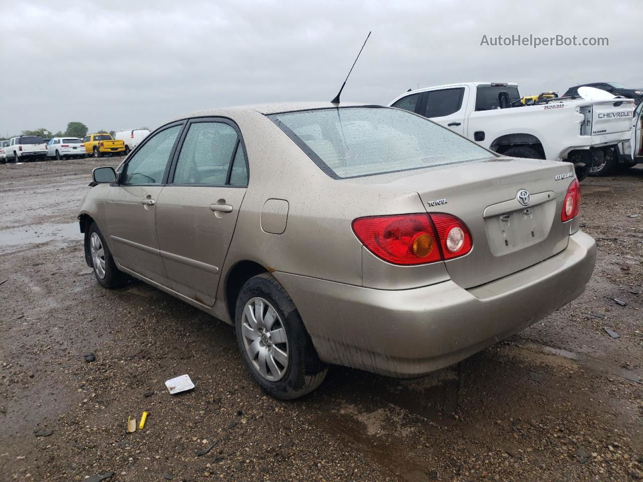 2004 Toyota Corolla Ce Beige vin: 1NXBR32E64Z263998