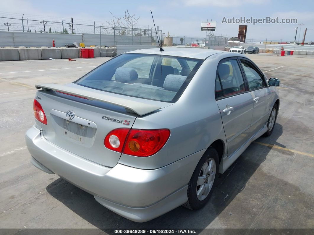 2004 Toyota Corolla S Silver vin: 1NXBR32E64Z270420