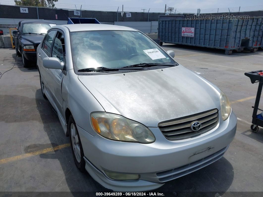 2004 Toyota Corolla S Silver vin: 1NXBR32E64Z270420