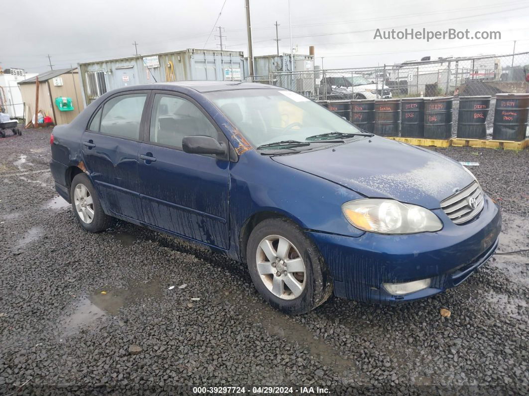 2004 Toyota Corolla S Blue vin: 1NXBR32E64Z280896