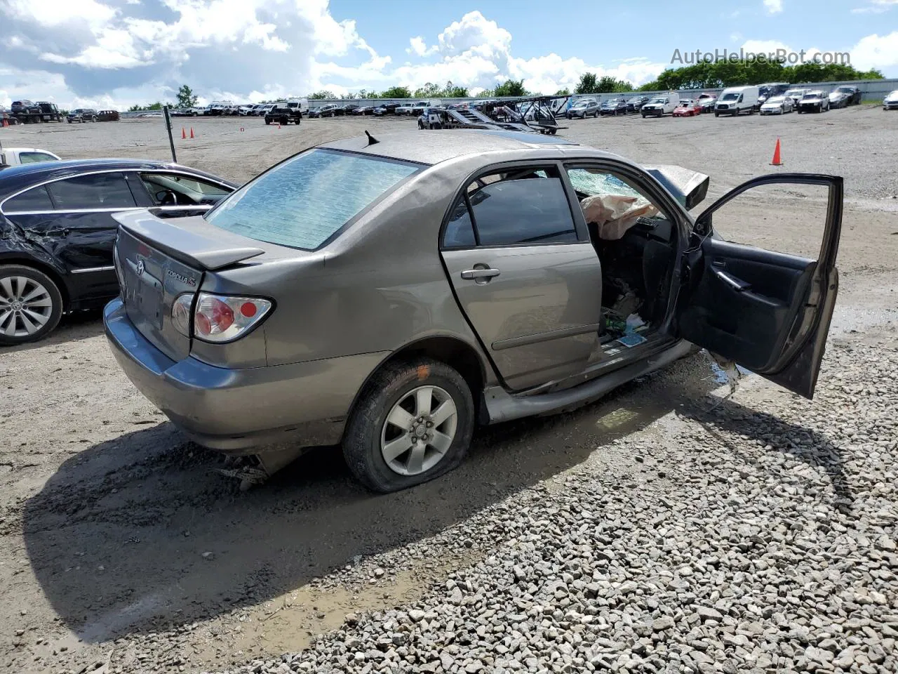 2004 Toyota Corolla Ce Gray vin: 1NXBR32E64Z288769