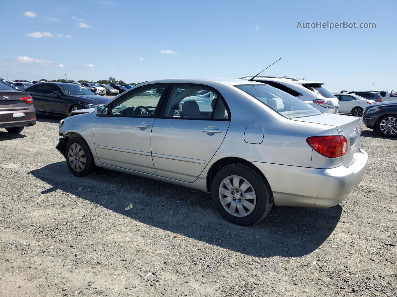 2004 Toyota Corolla Ce Silver vin: 1NXBR32E64Z296404