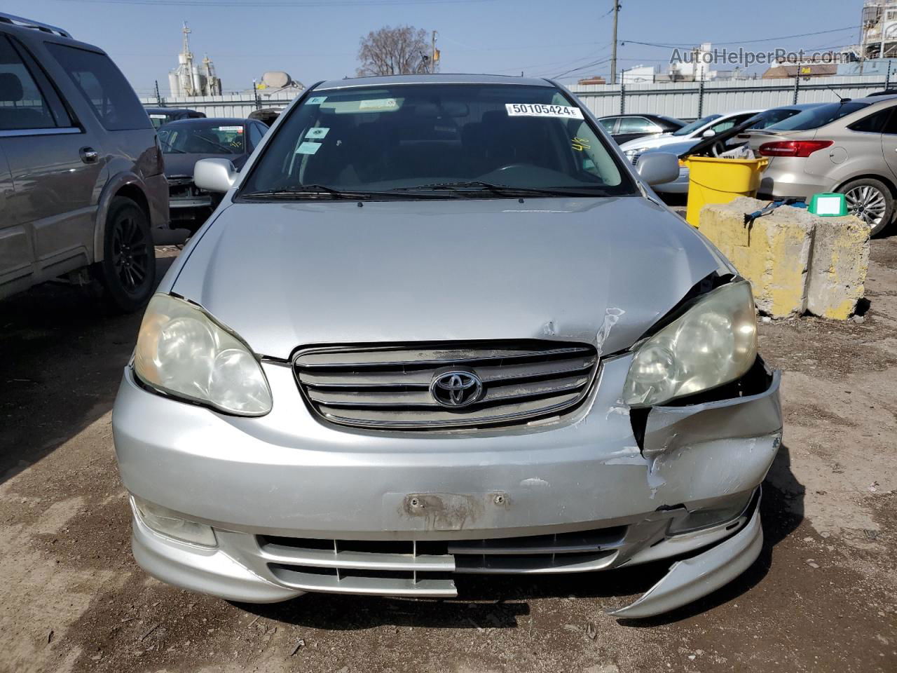 2004 Toyota Corolla Ce Silver vin: 1NXBR32E64Z322063