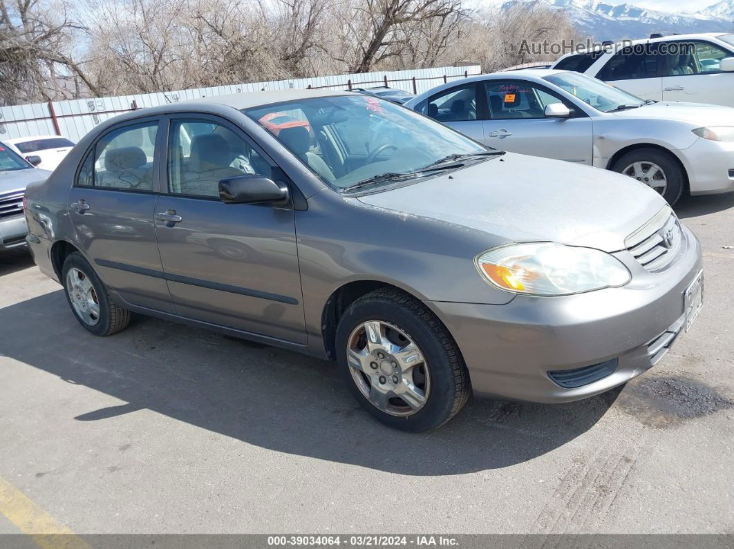 2004 Toyota Corolla Ce Gray vin: 1NXBR32E64Z325285