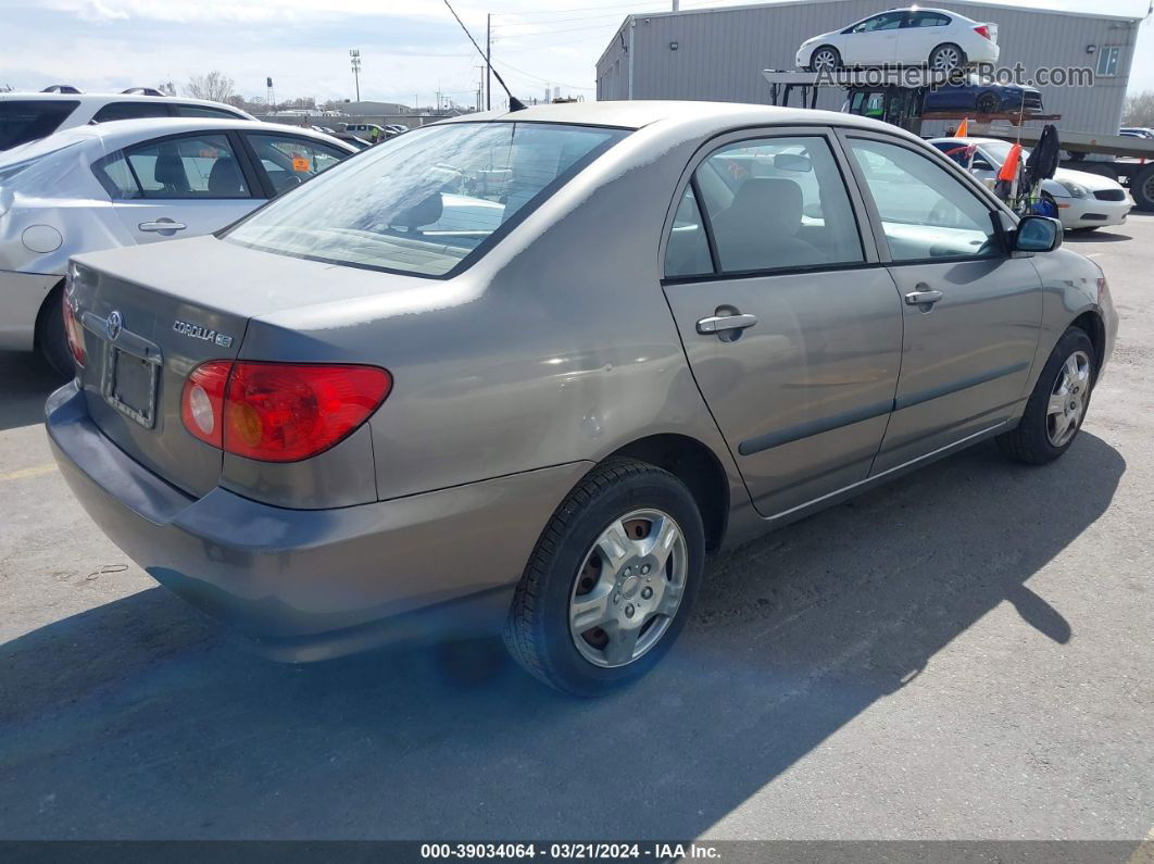 2004 Toyota Corolla Ce Gray vin: 1NXBR32E64Z325285