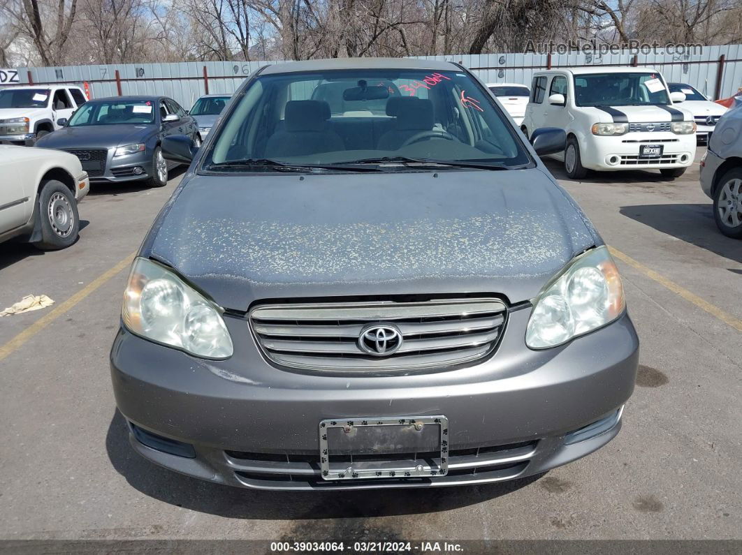 2004 Toyota Corolla Ce Gray vin: 1NXBR32E64Z325285