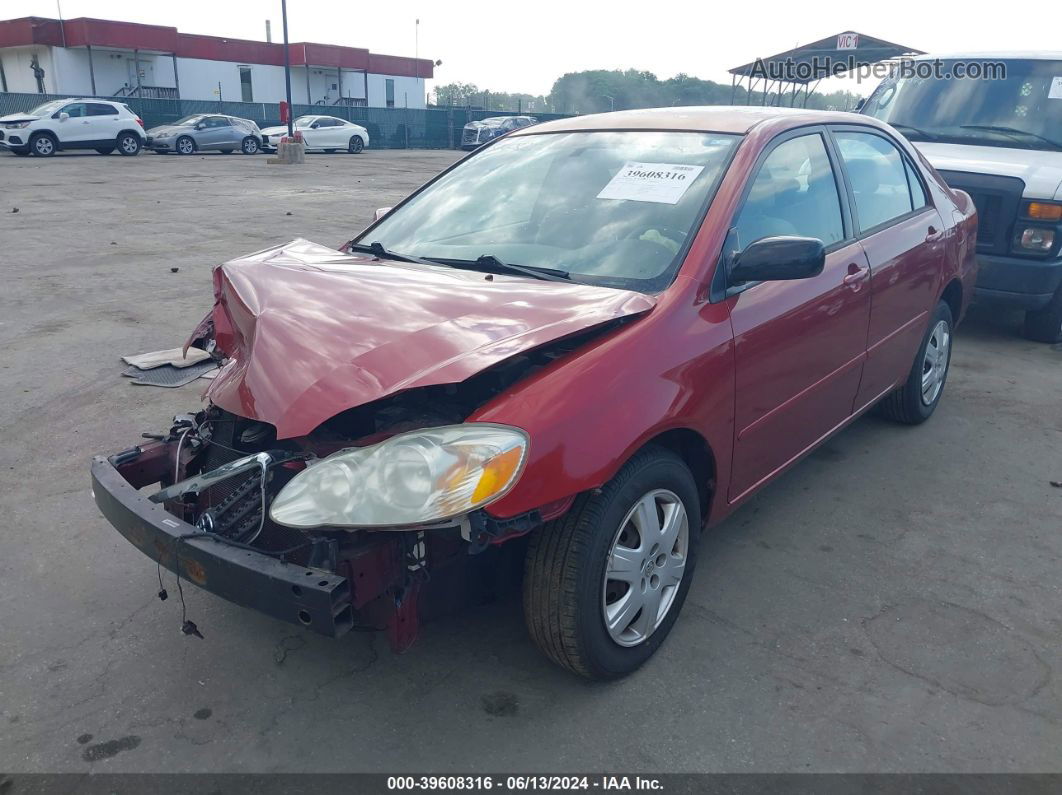 2005 Toyota Corolla Le Red vin: 1NXBR32E65Z348454