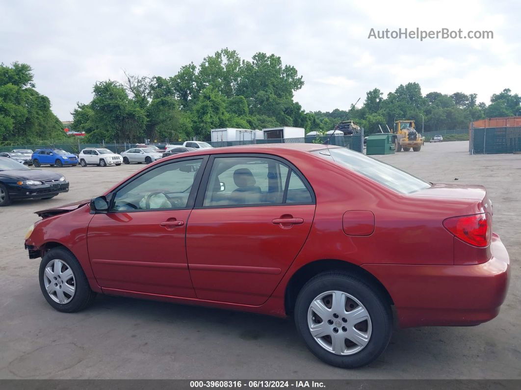 2005 Toyota Corolla Le Red vin: 1NXBR32E65Z348454