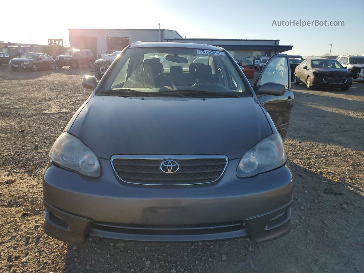 2005 Toyota Corolla Ce Gray vin: 1NXBR32E65Z420494