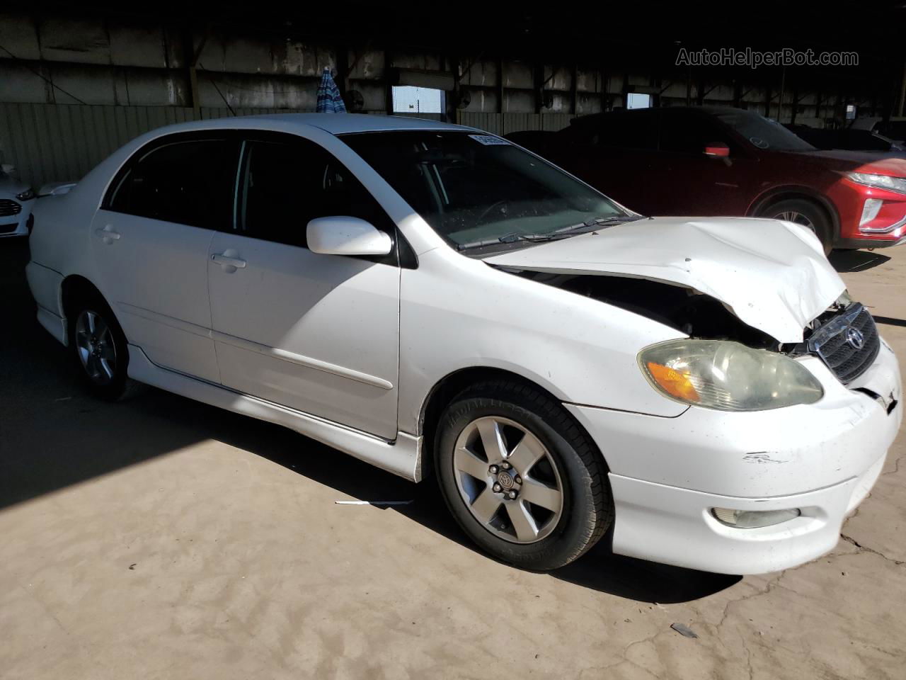 2005 Toyota Corolla Ce White vin: 1NXBR32E65Z454936