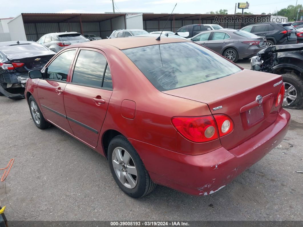 2005 Toyota Corolla Ce Burgundy vin: 1NXBR32E65Z557547