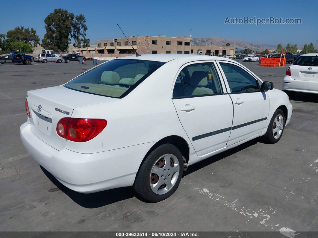 2008 Toyota Corolla Ce White vin: 1NXBR32E68Z954356