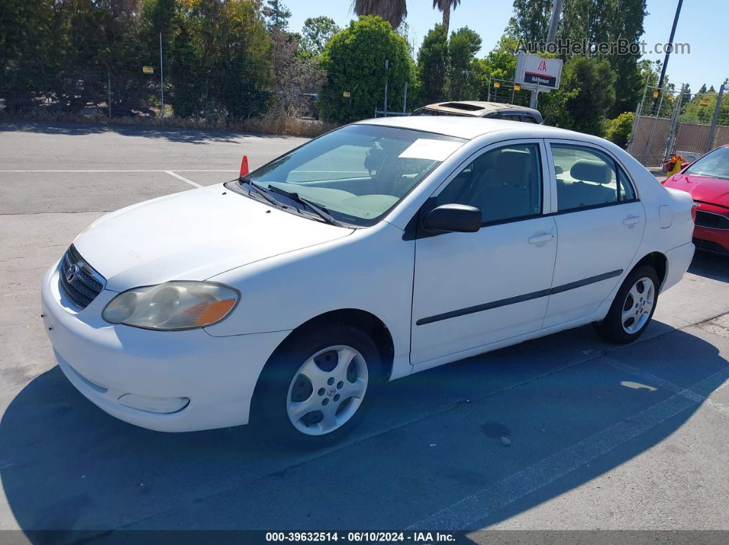 2008 Toyota Corolla Ce White vin: 1NXBR32E68Z954356