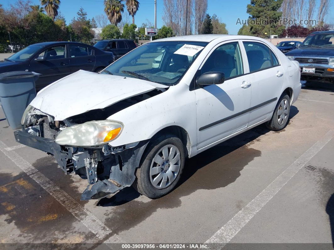 2008 Toyota Corolla Ce White vin: 1NXBR32E68Z958990