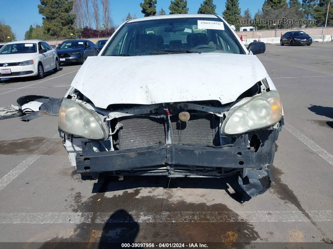 2008 Toyota Corolla Ce White vin: 1NXBR32E68Z958990