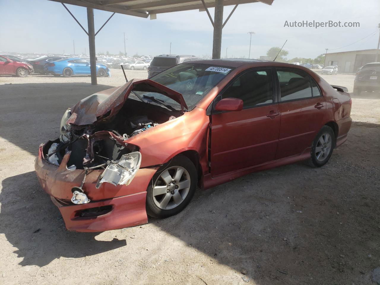 2008 Toyota Corolla Ce Red vin: 1NXBR32E68Z972176