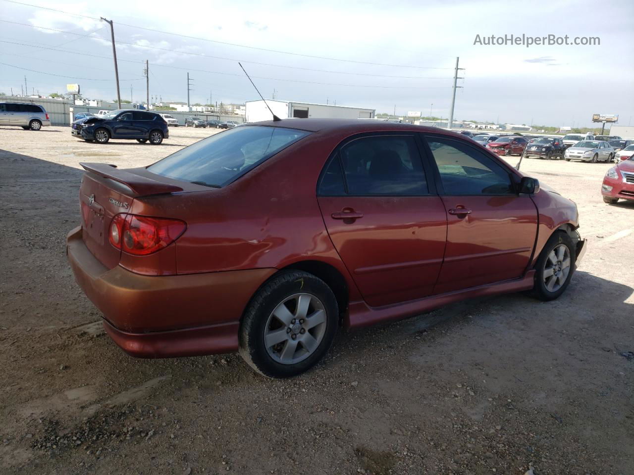 2008 Toyota Corolla Ce Red vin: 1NXBR32E68Z972176