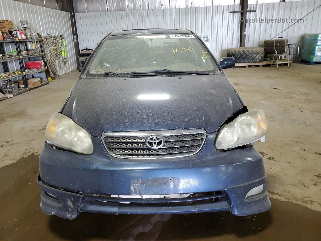 2008 Toyota Corolla Ce Blue vin: 1NXBR32E68Z979919