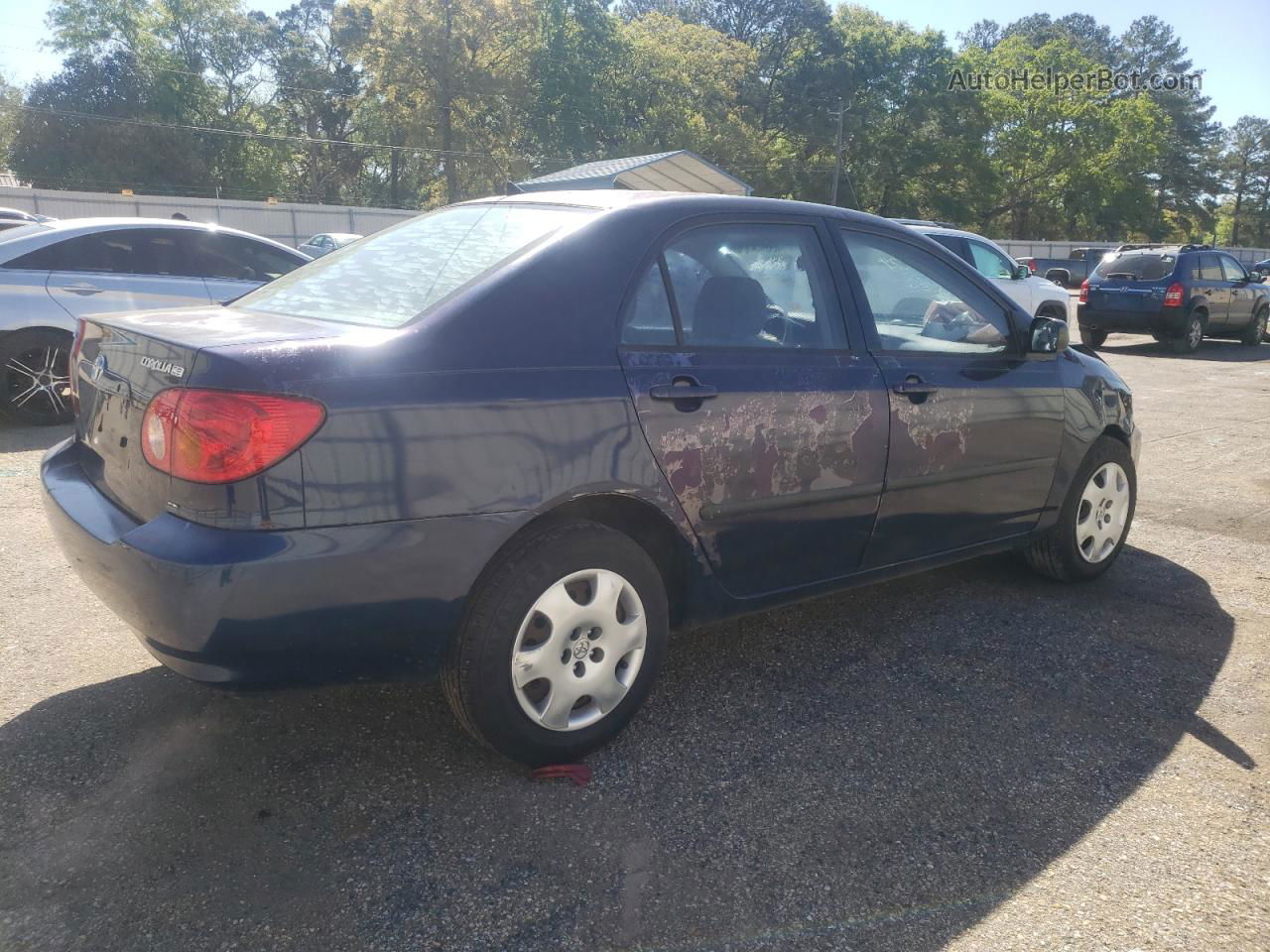 2003 Toyota Corolla Ce Blue vin: 1NXBR32E73Z046197