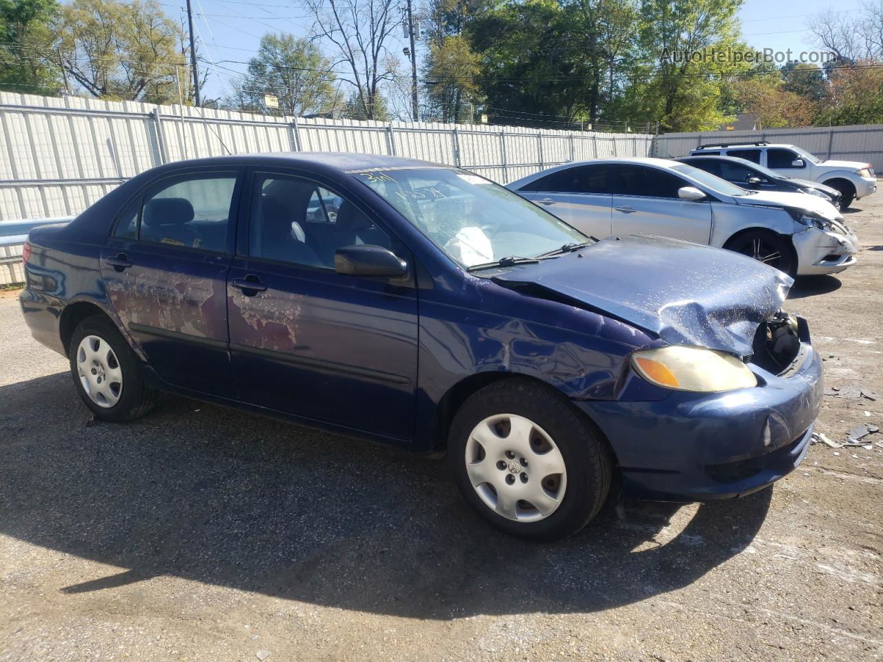 2003 Toyota Corolla Ce Blue vin: 1NXBR32E73Z046197