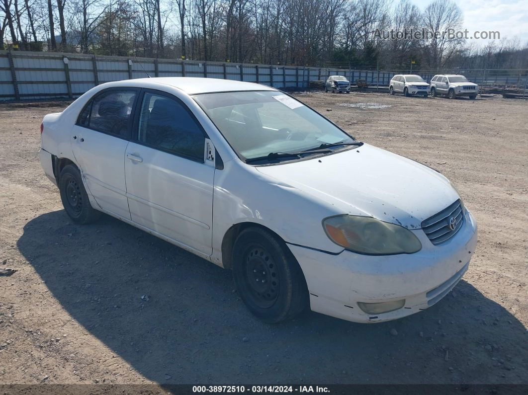 2003 Toyota Corolla S White vin: 1NXBR32E73Z060505