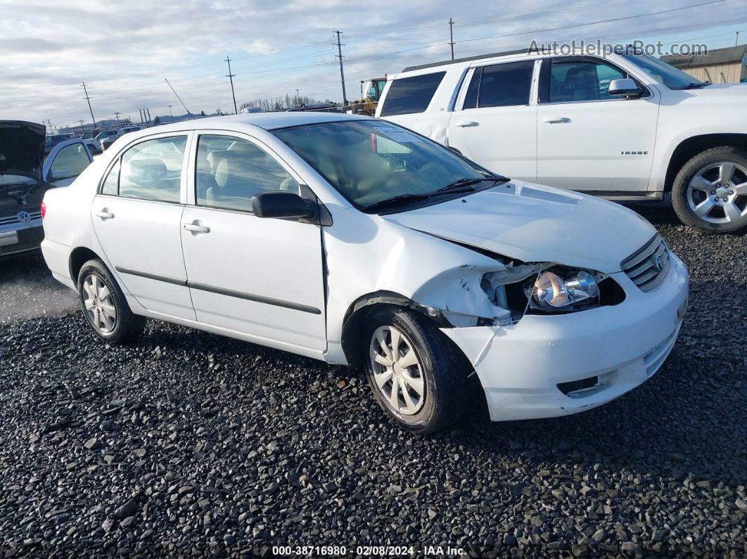 2003 Toyota Corolla Ce Белый vin: 1NXBR32E73Z069477