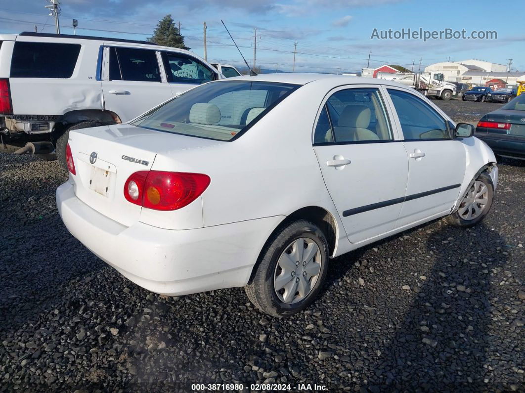 2003 Toyota Corolla Ce Белый vin: 1NXBR32E73Z069477