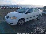 2003 Toyota Corolla Ce White vin: 1NXBR32E73Z069477