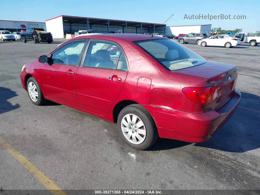 2003 Toyota Corolla Le Красный vin: 1NXBR32E73Z087428