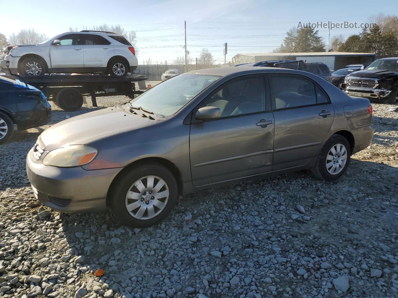 2003 Toyota Corolla Ce Gray vin: 1NXBR32E73Z106642