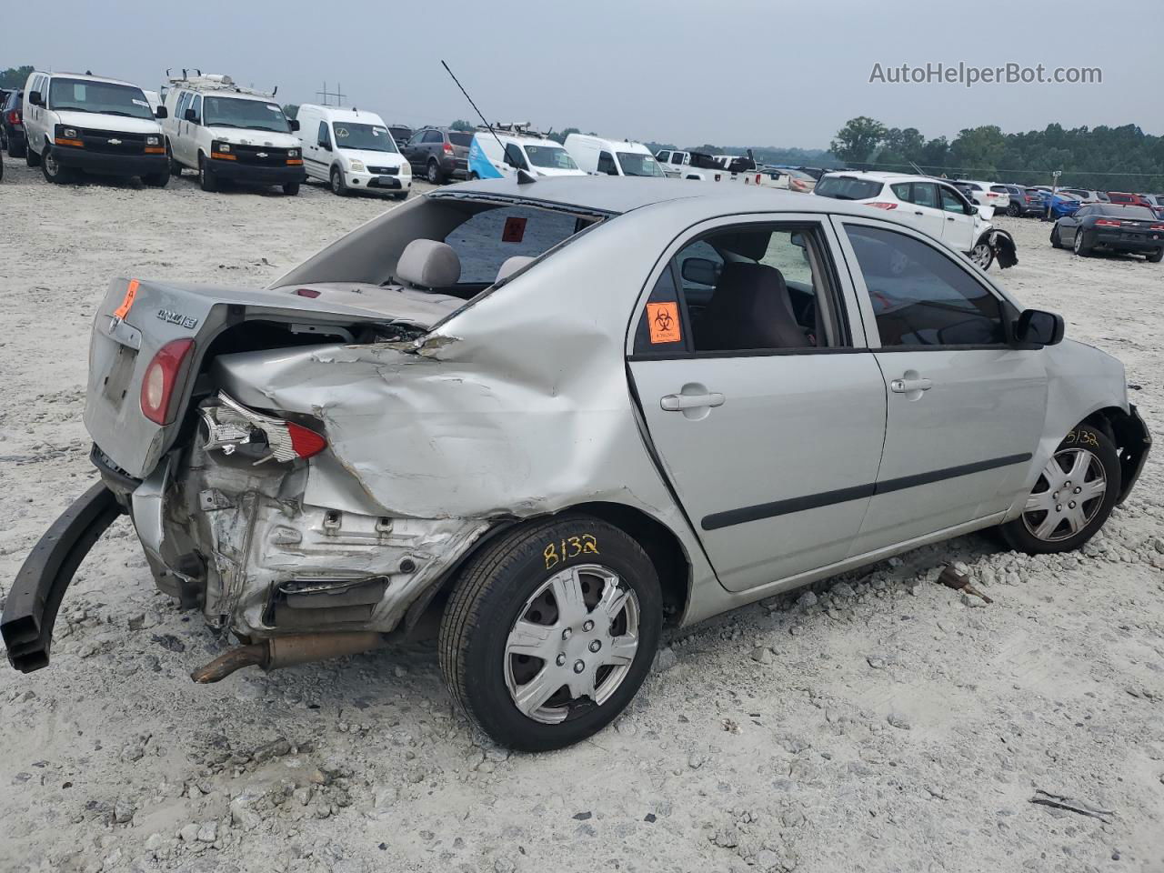 2003 Toyota Corolla Ce Silver vin: 1NXBR32E73Z186041