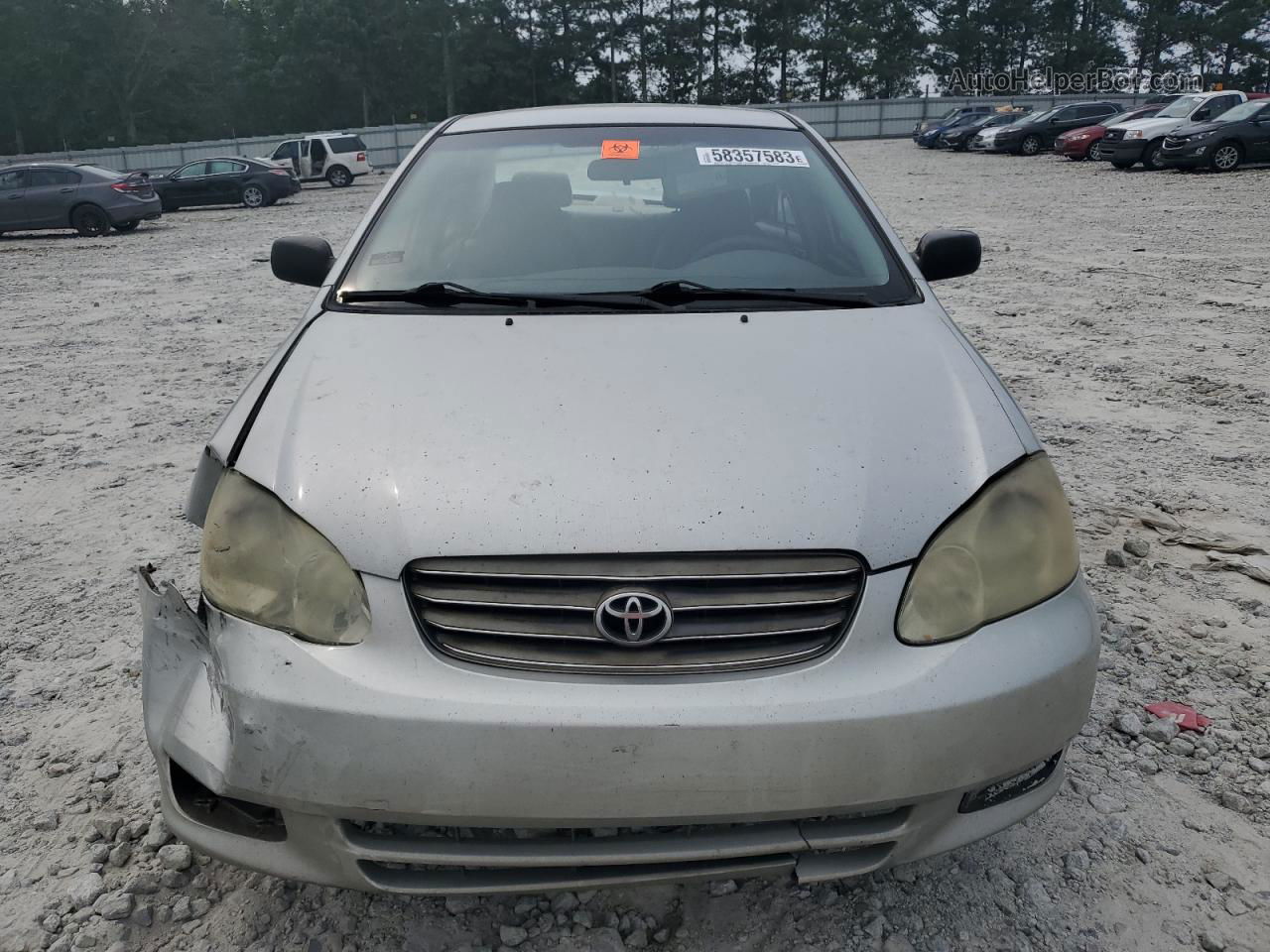 2003 Toyota Corolla Ce Silver vin: 1NXBR32E73Z186041