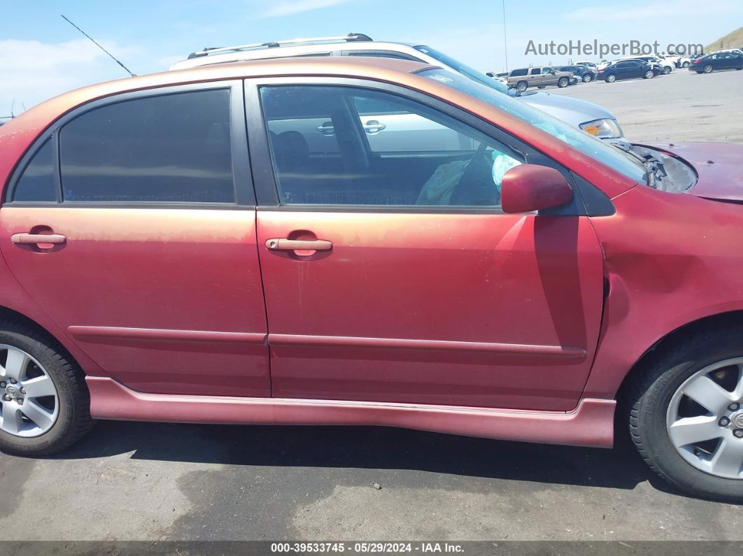 2004 Toyota Corolla S Red vin: 1NXBR32E74Z193041