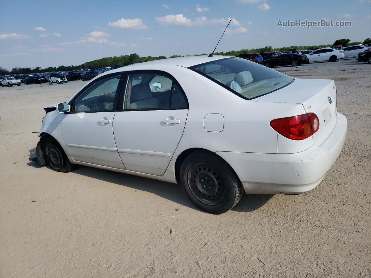 2004 Toyota Corolla Ce White vin: 1NXBR32E74Z200084