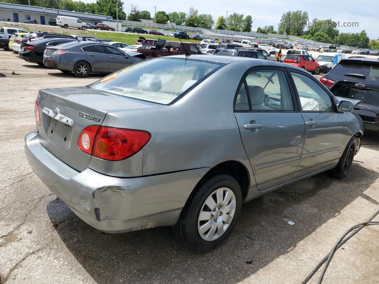 2004 Toyota Corolla Ce Silver vin: 1NXBR32E74Z225924