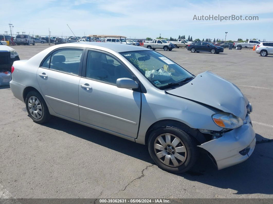 2004 Toyota Corolla Le Silver vin: 1NXBR32E74Z252282