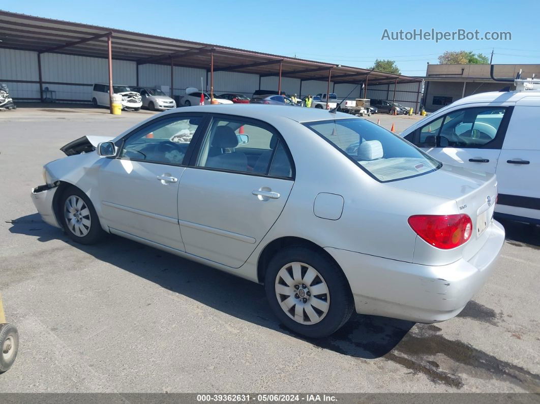 2004 Toyota Corolla Le Silver vin: 1NXBR32E74Z252282