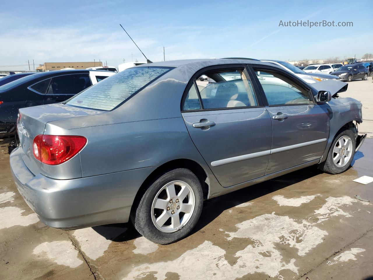 2004 Toyota Corolla Ce Gray vin: 1NXBR32E74Z259880