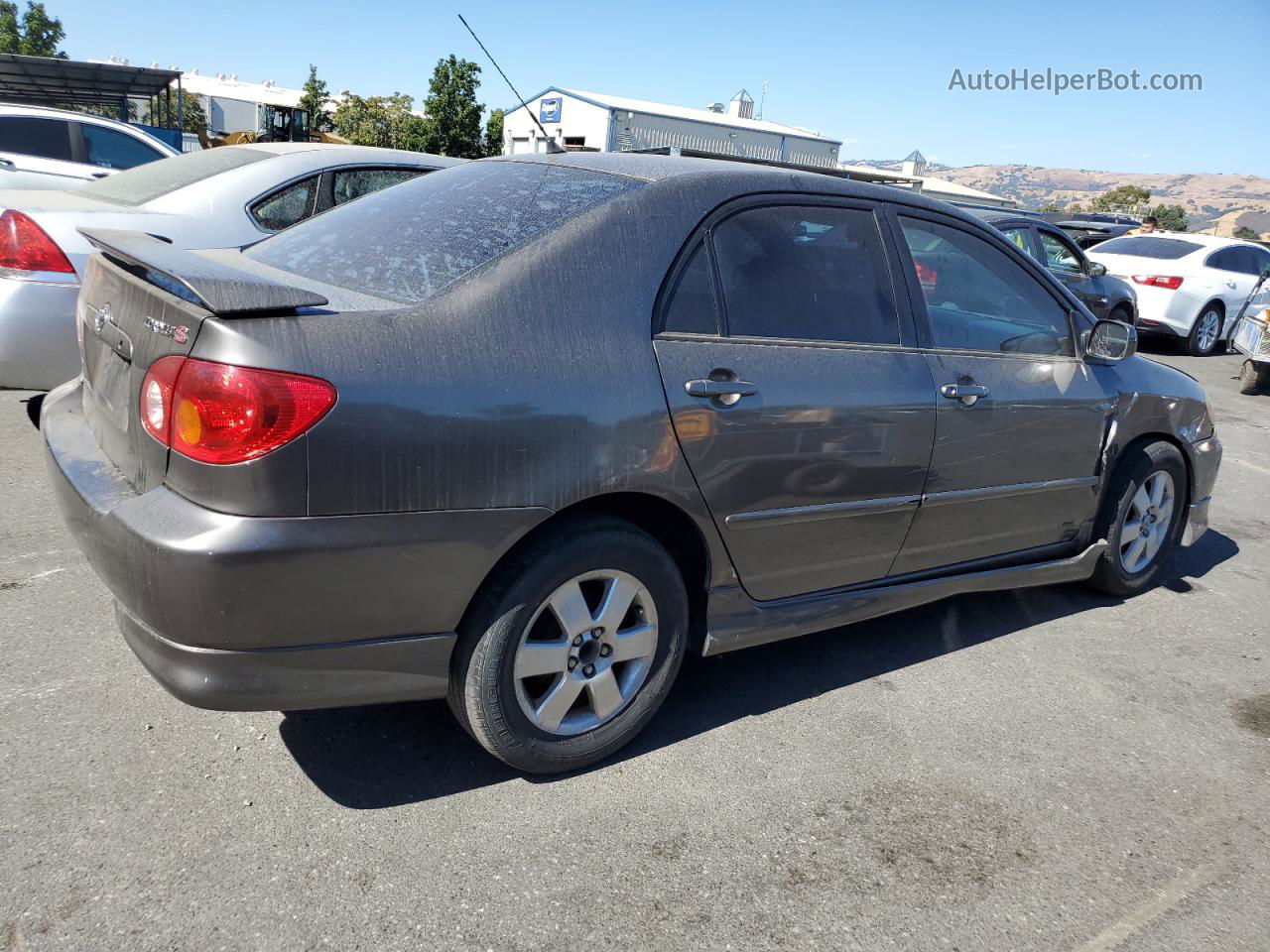 2004 Toyota Corolla Ce Gray vin: 1NXBR32E74Z270281