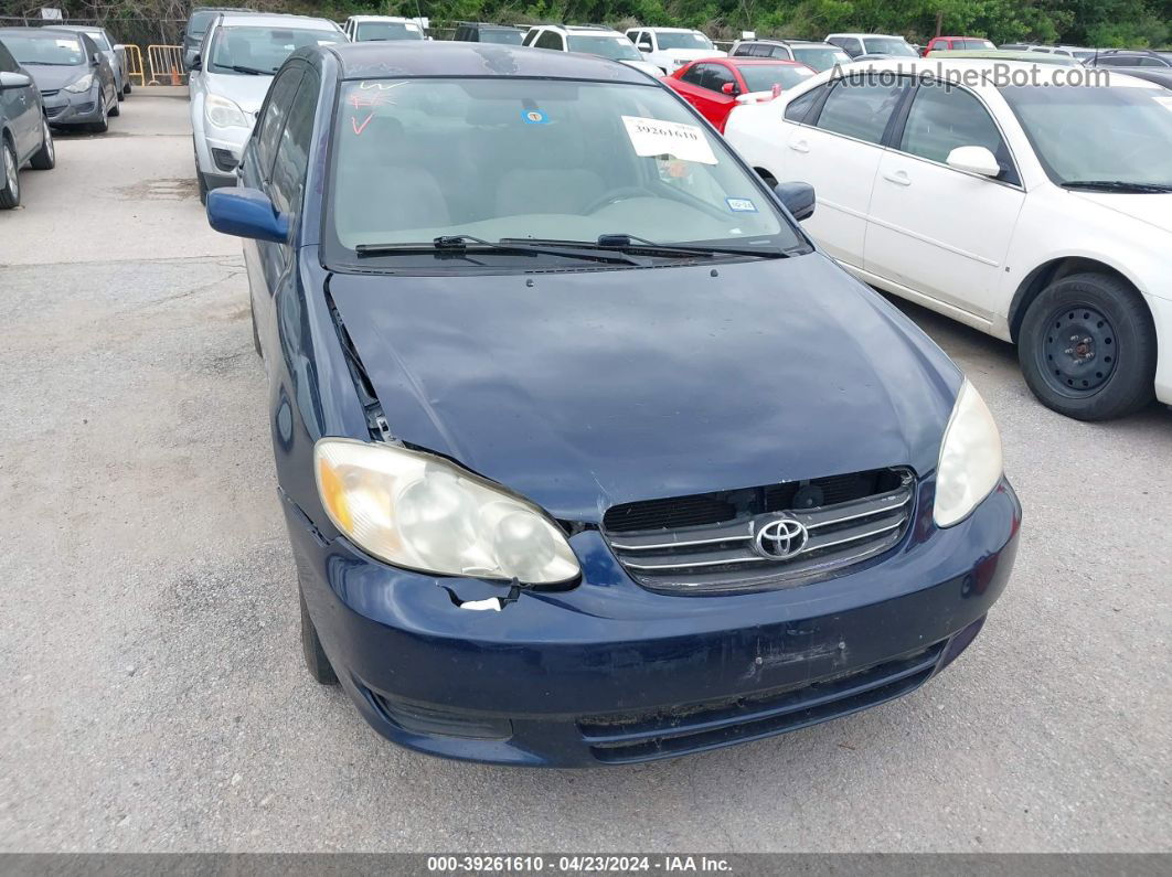 2004 Toyota Corolla Le Blue vin: 1NXBR32E74Z276100