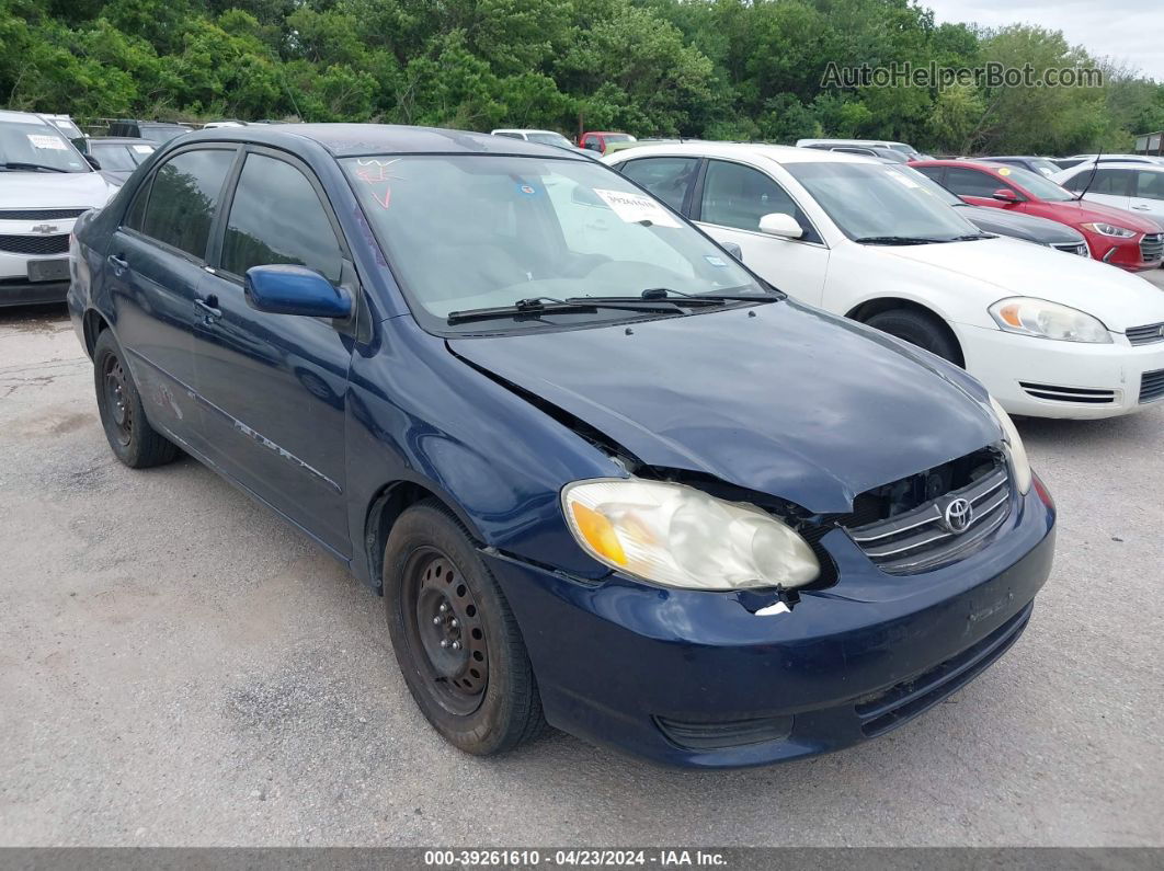 2004 Toyota Corolla Le Blue vin: 1NXBR32E74Z276100